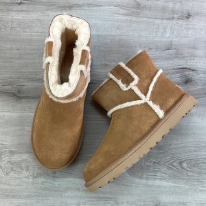 🍁UGG🍁 CHESTNUT Classic Mini Spill Seam Boot